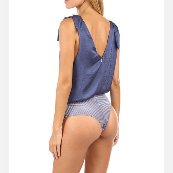 MISA Los Angeles Silk Bodysuit Tank - Picture 2 of 5